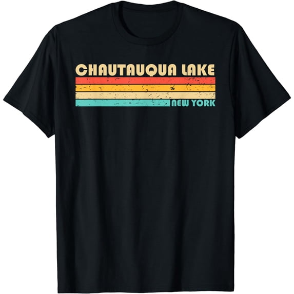 CHAUTAUQUA LAKE NEW YORK Funny Fishing Camping Summer T-Shirt