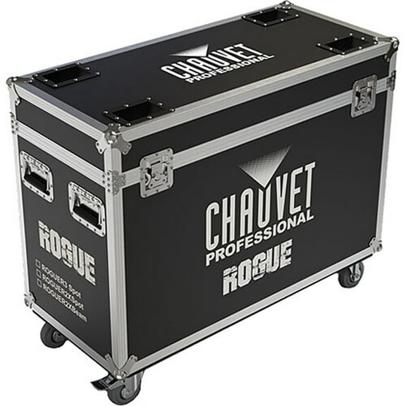 CHAUVET DJ 2-Fixture Road Case for Maverick Force S/1 Spot, S/2 Profile, Black
