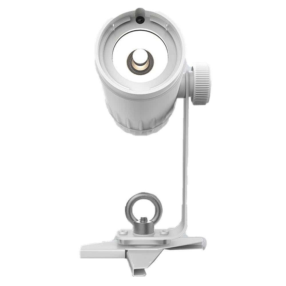 White Battery-Powered LED Pin Spot Stage Light Fixture