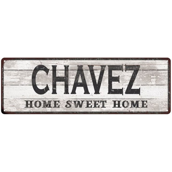 CHAVEZ Home Sweet Home Country Look 6x18 Metal Sign 106180045397