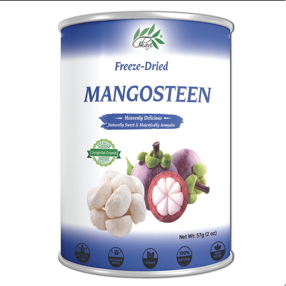 CHAVI Freeze-Dried Mangosteen | Healthy Superfood - No Added Sugars or Preservatives - Non-GMO, Vegan, Gluten-Free | Long Shelf Life | 2 Oz Cans