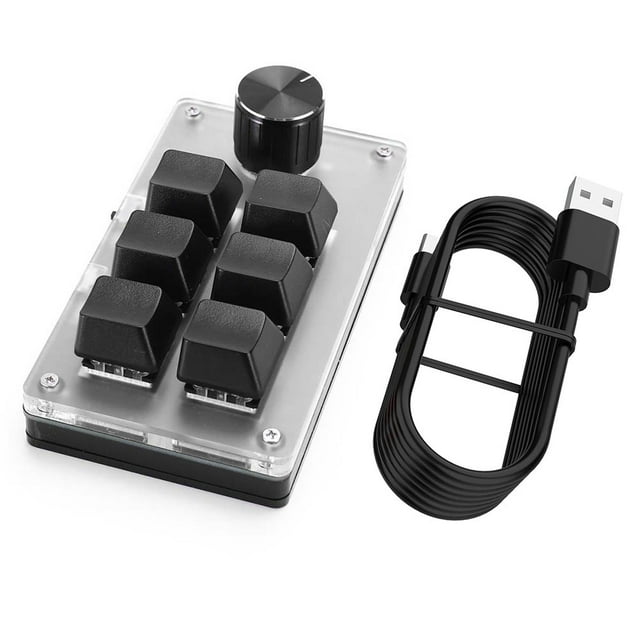 CHAXIN 6 Key 1 Knob Programming Macro Custom Knob Keyboard Bluetooth