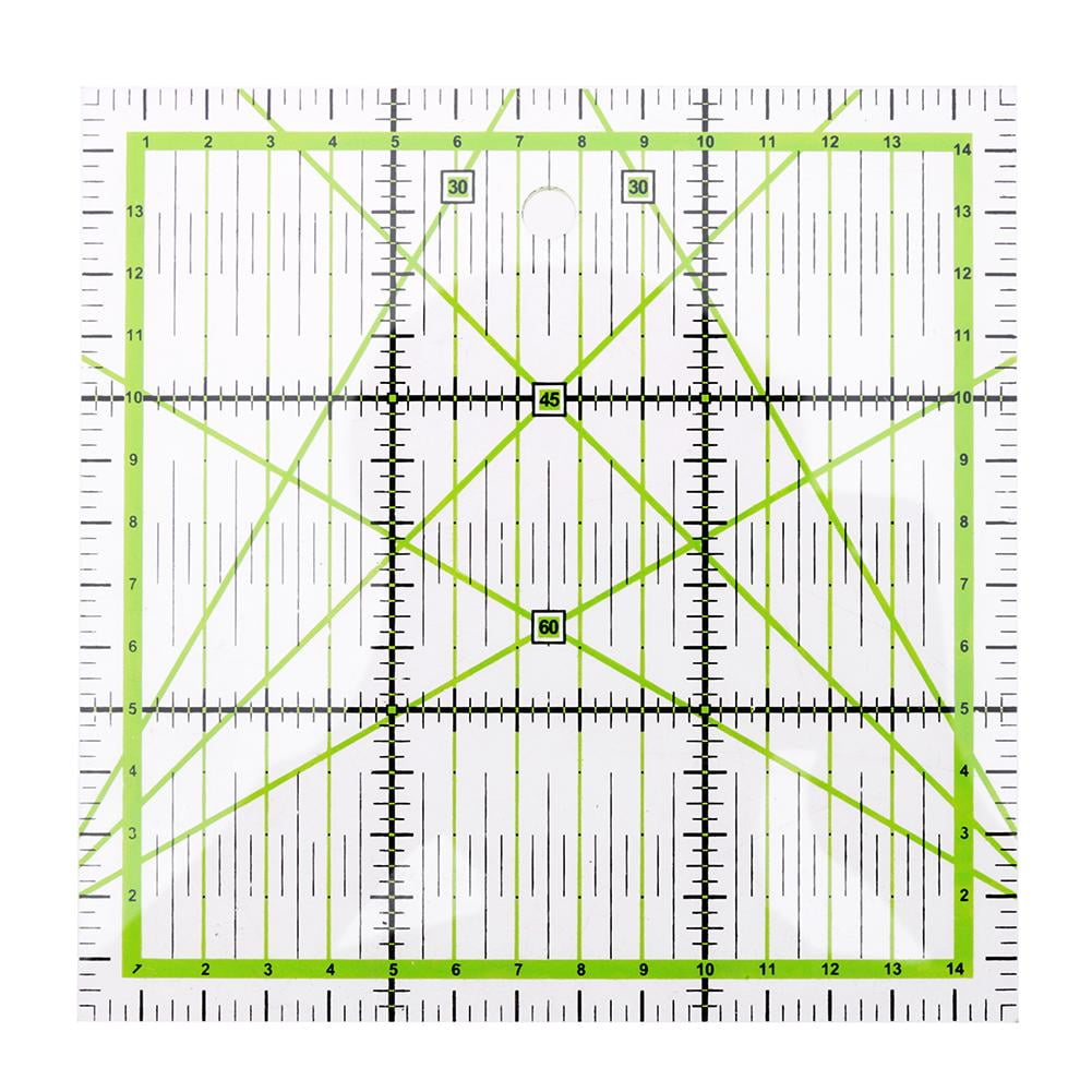 CHAXIN Acrylic Fabric Cutting Ruler Square DIY Patchwork Cloth Ruler ...