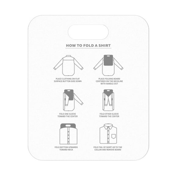 CHAXIN Clothes Folding Board Plastic Household Shirt Folding Board Creative Clothing Folder Bender for Kids Adults Clothes