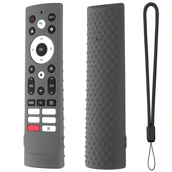 CHAXIN Controller Skin with Removal Lanyard TV Remote Control Case Cover TV Remote Cover for Hisense Voice Remote ERF3V90H