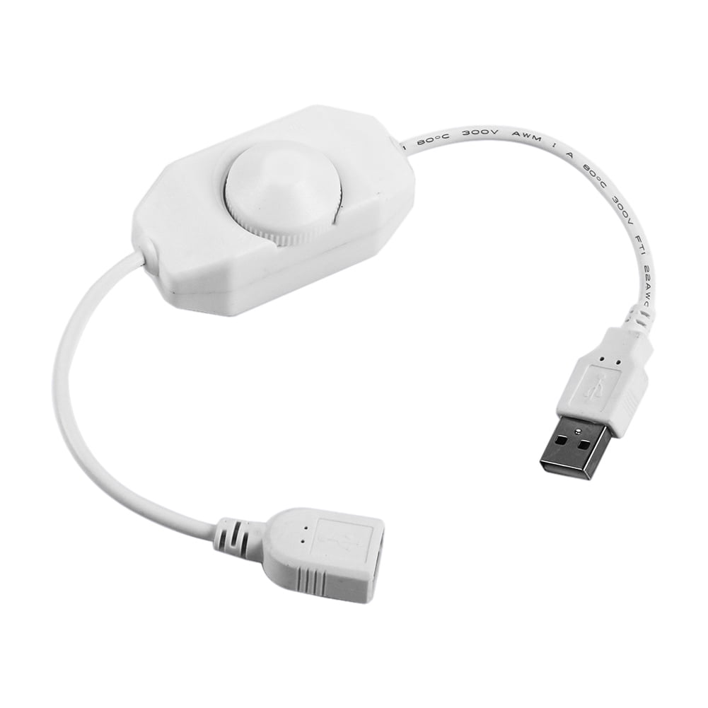 2 Regolatori Di Velocità USB Per Ventole 5W | DC 5V-12V A 2.5-7.5V, Con Manopola E Interruttore - Foto 2