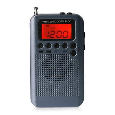 CHAXIN HRD-104 Portable AM FM Radio Digital Display Pocket Radio w/ 40mm Driver Speaker