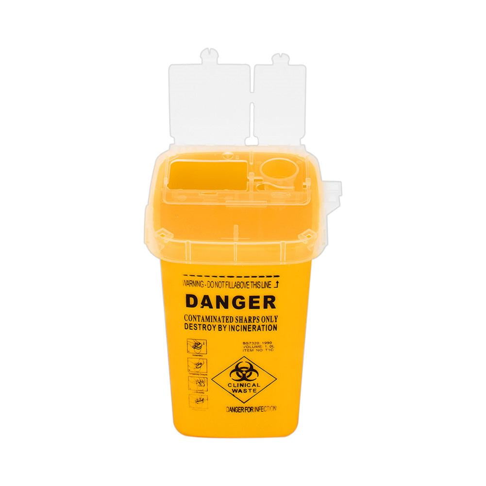 CHAXIN Sharps Container Bin Medical Biohazard Piercing Needles Disposal
