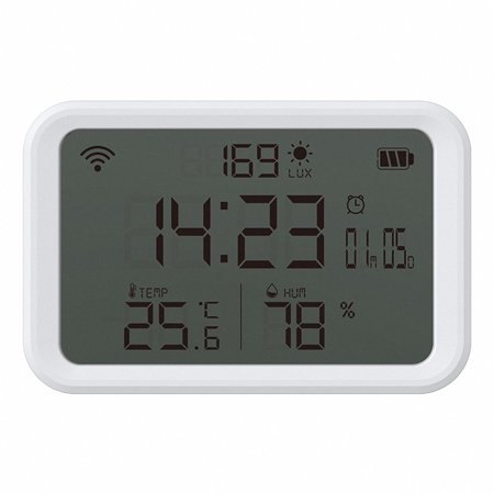 CHAXIN Tuya WiFi Thermometer Hygrometer Gauge Battery Powered 4 in 1 Smart Temperature Humidity Sensor Bluetooth-compatible 5.0