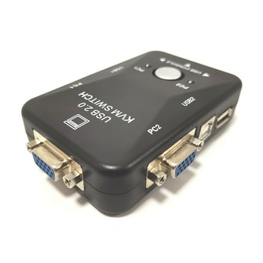 CHAXIN USB 2.0 VGA Switch Splitter Box 1920x1440 2 In 1 Out VGA KVM Switcher Selector Mouse Keyboard Share Switcher for Keyboard Mouse Monitor Computer