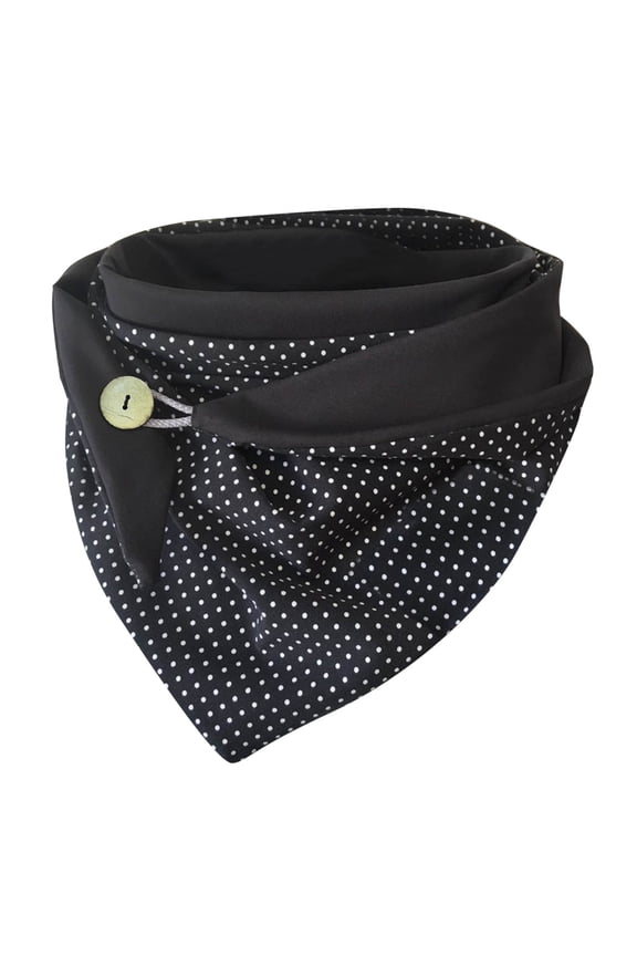Women Casual Printing Scarf Fashion Retro Multi-Purpose Shawl Button Scarf
