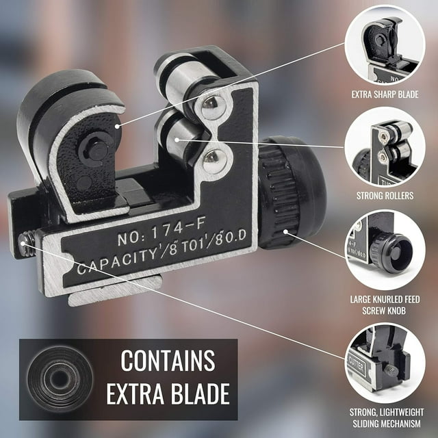 CHAYYAN Essential Compact and Versatile Copper Pipe Cutter Set for Plumbing Handy Rigid Tubing