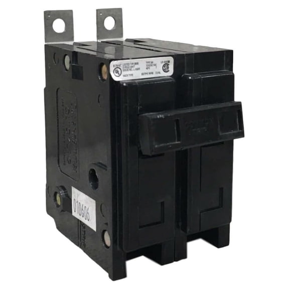CHBAB2060 Circuit Breaker - 60 Amp, 120/240V, 2 Pole, Bolt On, Quicklag - Black Electrical Safety Device