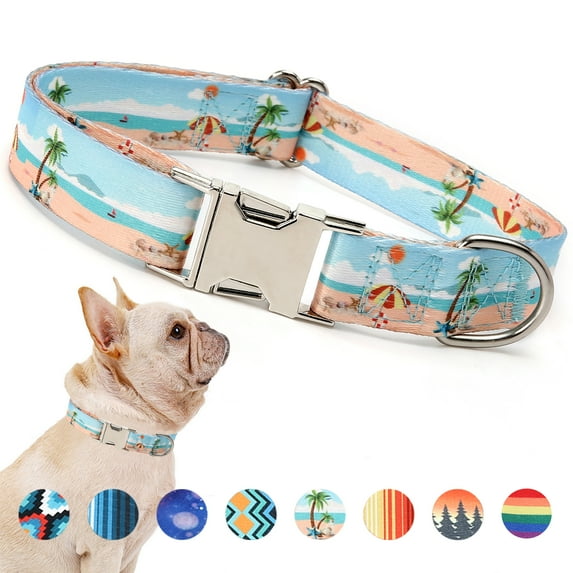 CHBORLESS Soft Nylon Dog Collar Adjustable Pet Puppy Collar with Metal Clasp,XL