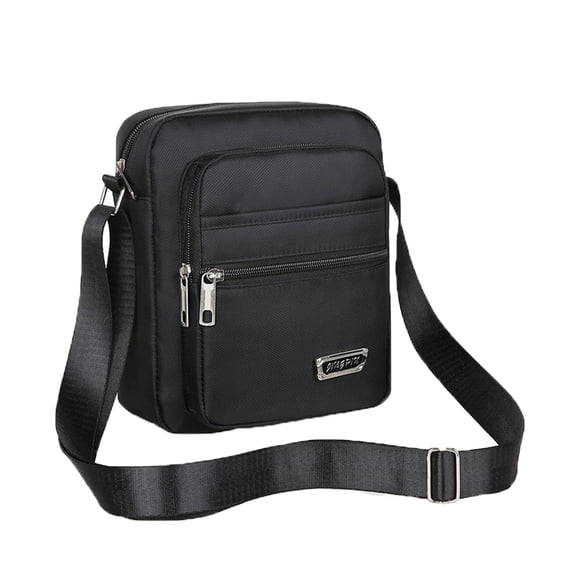 CHCNHAC Men's Crossbody Bag Canvas Shoulder Bag Lightweight Casual Daily Commute Backpack for Students Urban Workers Simple Fashion Design Durable Fabric Multiple Pockets Adjustable Strap