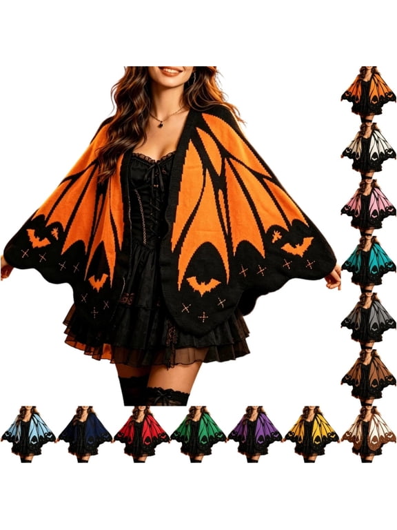 Monarch Butterfly Knit Cardigan,The Crochet MonarchButterfly Cardigan Sweater with Butterflies Wing, Suitable for Halloween (Light Blue)