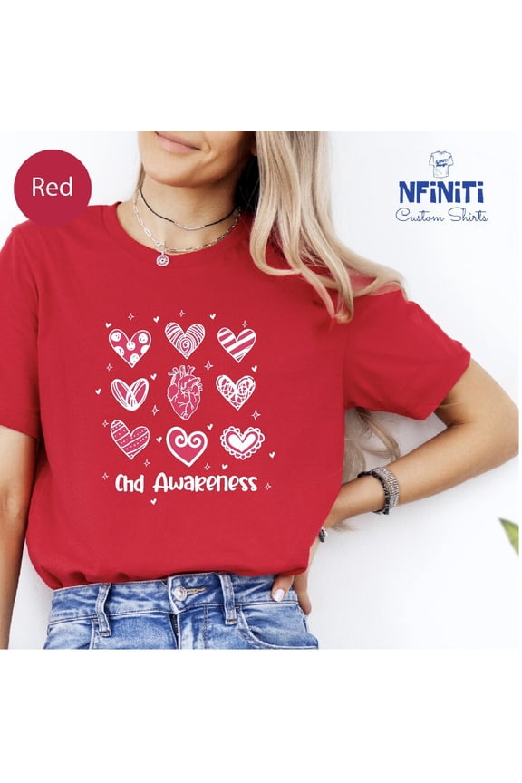 CHD Awareness T-Shirt: Heart Disease Warrior Tee shirt All Size S-5Xl