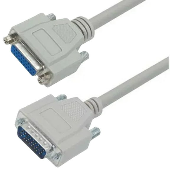 CHD26MF-25 cable assembly, d-sub, HD26 male/female, 25 feet, straight, shielded, gold cont