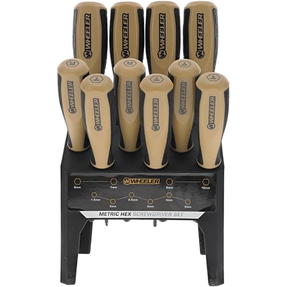 CHE-10 Piece Metric Hex Screwdriver Set for Pistol Rifle Handgun Gunsmithing Rebuild and Maintenance