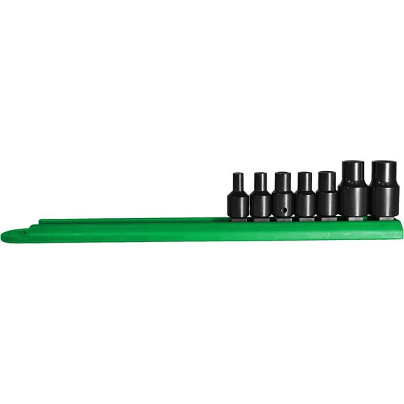 CHE-16025 Inverted Torx Socket Bit Set, 7-Piece, Black Oxide Finish, polished chrome