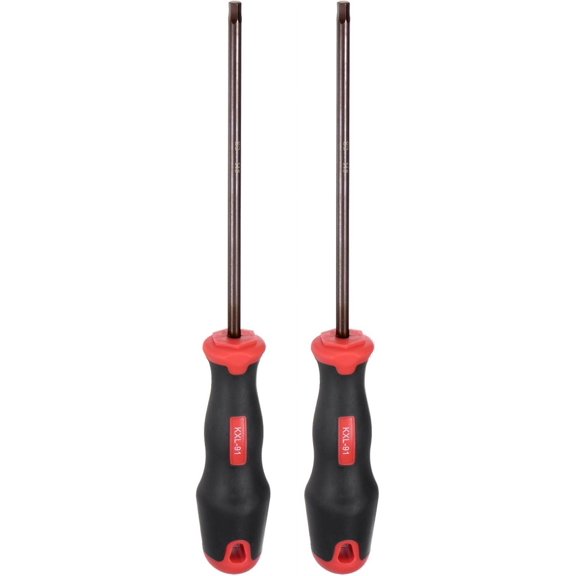 CHE-2pcs Hex Screwdriver 5mm Magnetic Hexagon Key Metric Driver with 5.91" Shaft Length for RC Model Furniture Repair Electronic