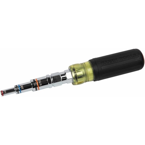 CHE-32809MAG 9-in-1 Multi-Nut Driver Tool, Magnetic SAE Pass Through Driver with Hex Nut Sizes 3/16 to 3/4-Inch