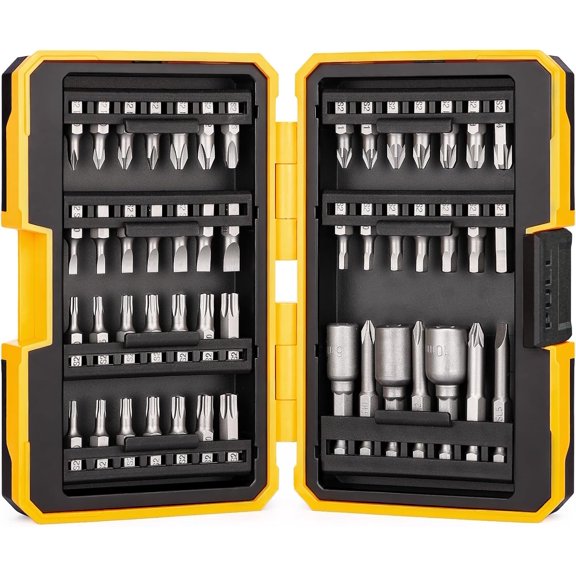 CHE-49-Piece Screwdriver Bit Set, S2 Steel Magnetic Impact Driver Bit Set, including Duty Socket Set, Torx Security Bit Set, Hex, Phillips, PZ, and Slotted, with Exquisite Case, Gift