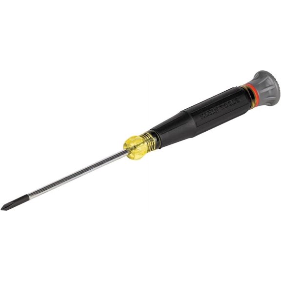 CHE-6233 Mini Precision Screwdriver, #0 Phillips, Features Cushion-Grip Handle, Rotating Cap and Color Coded Ring, 3-Inch Shank