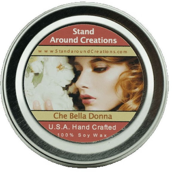 CHE BELLA DONNA TIN 4-OZ. ALL NATURAL SOY CANDLE