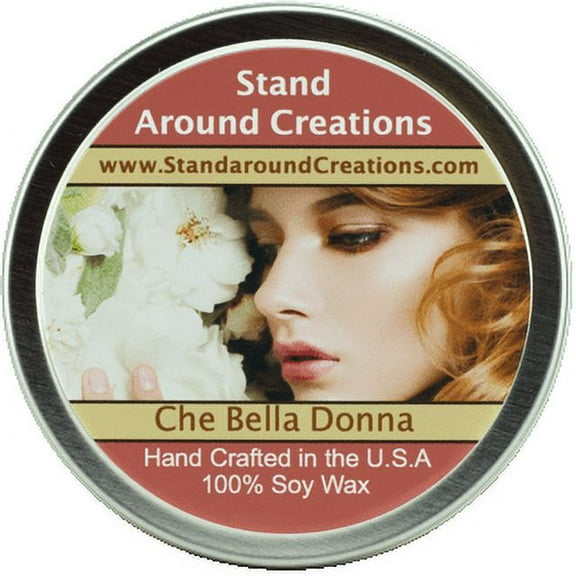 CHE BELLA DONNA TIN 8-OZ. ALL NATURAL SOY CANDLE