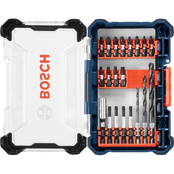 CHE-DDMS20 20-Piece Assorted Impact Tough Drill Drive Custom Case System Set for Drilling and Driving Applications