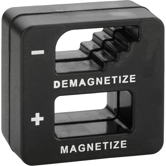 CHE-Demagnetizer and Magnetizer - Black - for Screwdrivers Tips, Bits, and Small Tools, Large or Big Screws, Drills, Drill Bits, Sockets, Nuts, Bolts, Nails and Precision Construction Tools