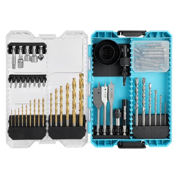 CHE-Drill Bit Set, 66 PCS Driver Bits and Screwdriver Bits Set with Tough Case, Drill Driver Bit Set for Wood, Metal, Cement Drilling and Screw Driving
