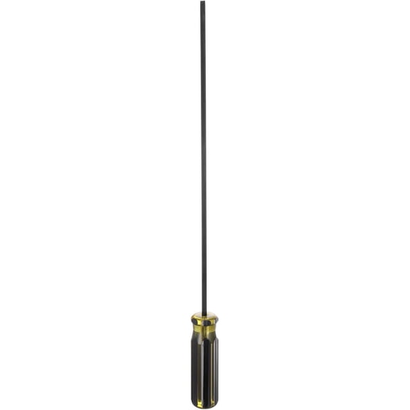 CHE-Long Slotted Screwdriver 12" Shank CR-V Flat Head Magnetic Screwdrivers for Industry and Automobile Repair, Black