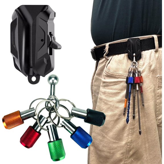 CHE-MAGGHEVI Tool Holster - Self Locking Multi Tool Holder - Improve The Way You Carry Your Power Drill, Driver, Multitool, Pneumatic, Multi-Tool and More on Your Belt