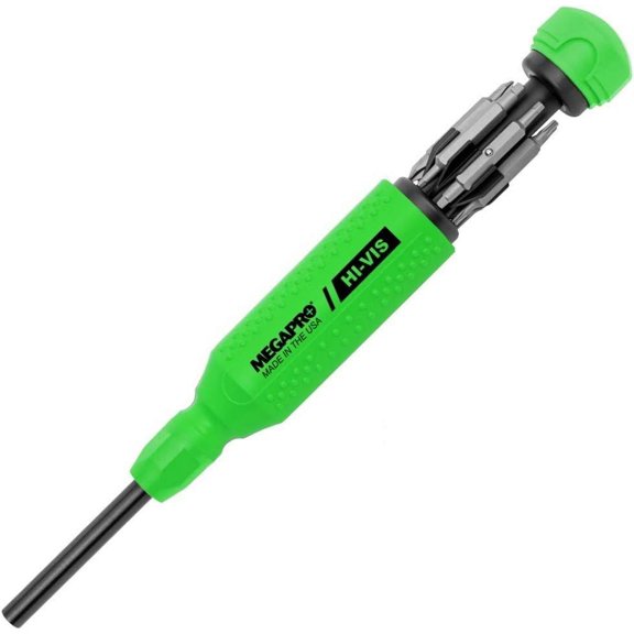 CHE-Megapro Hi Vis Original Multi Bit Screwdriver 15 in 1 High Visibility Green USA 151HVG