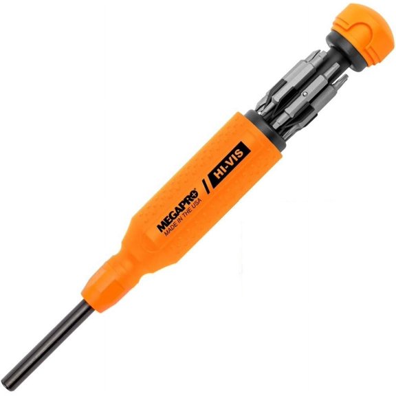 CHE-Megapro Hi Vis Original Multi Bit Screwdriver 15 in 1 High Visibility Orange USA 151HVO