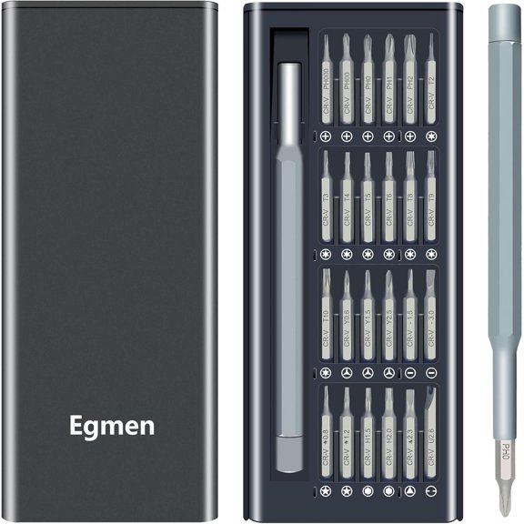 CHE-Precision Screwdriver Set, 25 in 1 Mini Magnetic Small Screwdriver Set Case for PC, Eyeglasses, Computer, Electronic, Watch Repair Kit with Phillips and Star Tiny Screw Driver