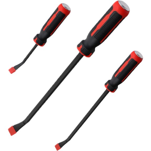 CHE-Pry Bar Set, Pry Bar Set Included 8 12 and 18 with Strike Cap for Prying and Moving Object