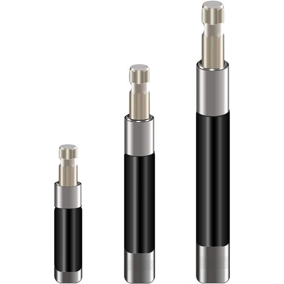 CHE-Quick Release Magnetic Screwdriver Extension Bit Holder, 1/4 Inch Hex Shank Connection Rod Adapter, Magnetic Shock Adapter for Nuts Drill and Handheld Driver 80-120mm,120-200mm,140-240mm