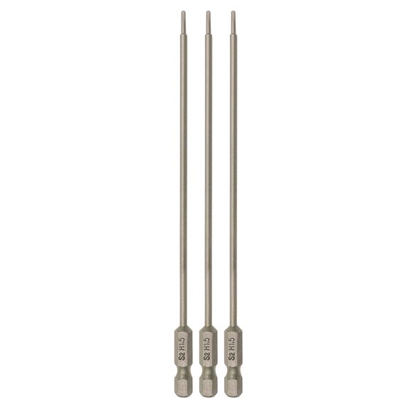 CHE-RC Hex Bit 6 Inch Power Bits 1.5mm Hex Head Allen Wrench Drill Bit Set for Screwdrivers Electric Screwgun/Power Drill(1.5MM X 3PCS)