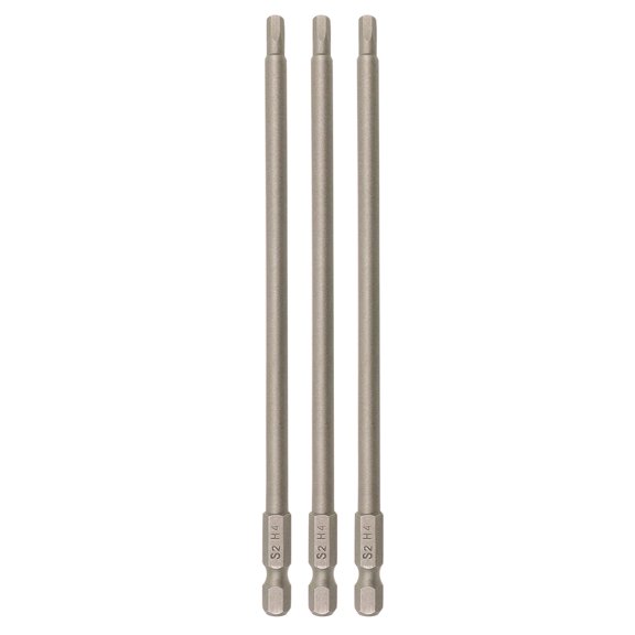 CHE-RC Hex Bit 6 Inch Power Bits 4mm Hex Head Allen Wrench Drill Bit Set for Screwdrivers Electric Screwgun/Power Drill(4MM X 3PCS)