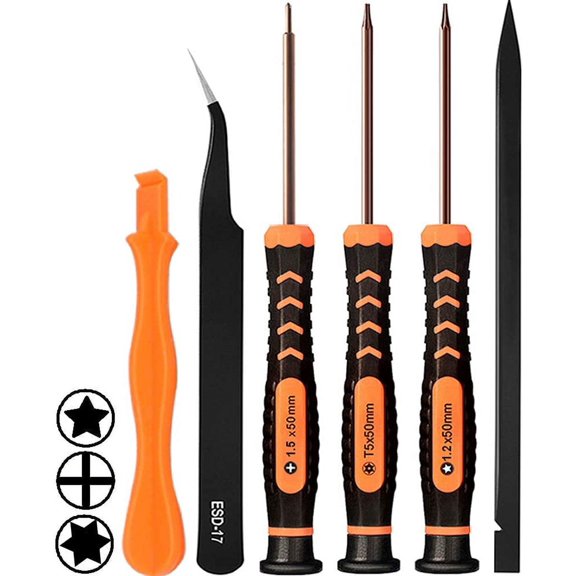 CHE-Repair Tool Kit for MacBook, Macbook Screwdriver Set with P5 Pentalobe Screwdriver,T5 Torx and Ph000 Phillips Screwdrivers for MacBook Air & Pro with Retina
