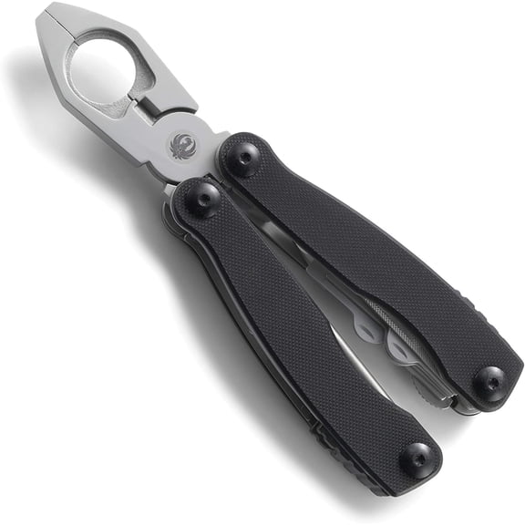 CHE-Ruger 1911 Multitool: Folding Pocket Knife with Liner Lock, Pliers, Spring Cutter, Screwdrivers, Punch Rod, Wrenches, with Polyester Sheath R5100