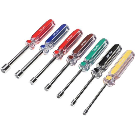 CHE-SAE Nut Driver Set 86-513, 7-Piece Color Handle