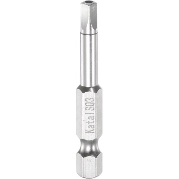 CHE-SQ3 Square Screwdriver Bit 1/4" Hex Shank 2" Length Magnetic Security Screw Driver Power Tool