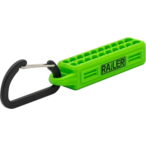 CHE-Screwdriver Bit Holder Storage Organizer  20-Hole Hi-Vis Bit Holder with Carabiner