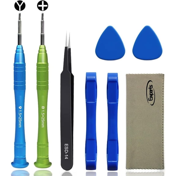 CHE-Screwdriver for Nintendo Switch/Switch OLED Model/Switch Lite Joy-Con Controller,Drift Fix Tools Y1.5 Tri-wing +1.5 Cross Nintendo Switch Screwdriver Kit With Opening Spudger Pry Tool Kit