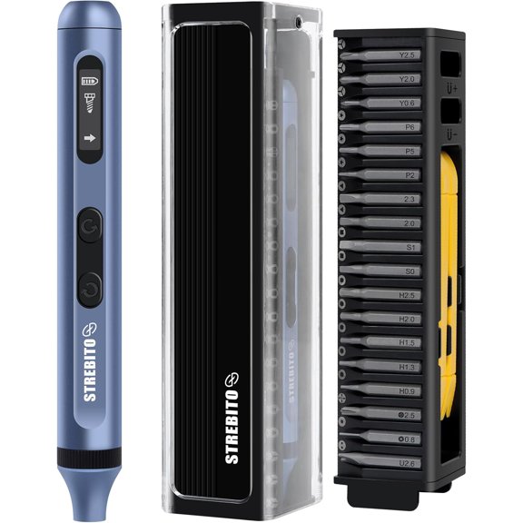 CHE-Small Electric Screwdriver Set, 42-in-1 Precision Screwdriver Set with 36 S2 Magnetic Bits, Electronic Tool Kit for Computer Laptop PC