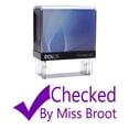 thumbnail image 1 of CHECKED Custom Colop Personalized Teachers Stamp Self Inking Rubber P20 Mini Stamper, 1 of 1